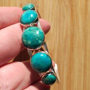 Jay King DTR mine finds Turquoise cuff bracelet 925 Sterling Silver NIB  You hav